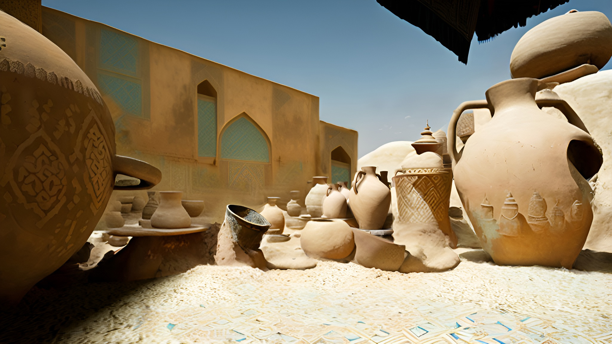 AI-refined alley view