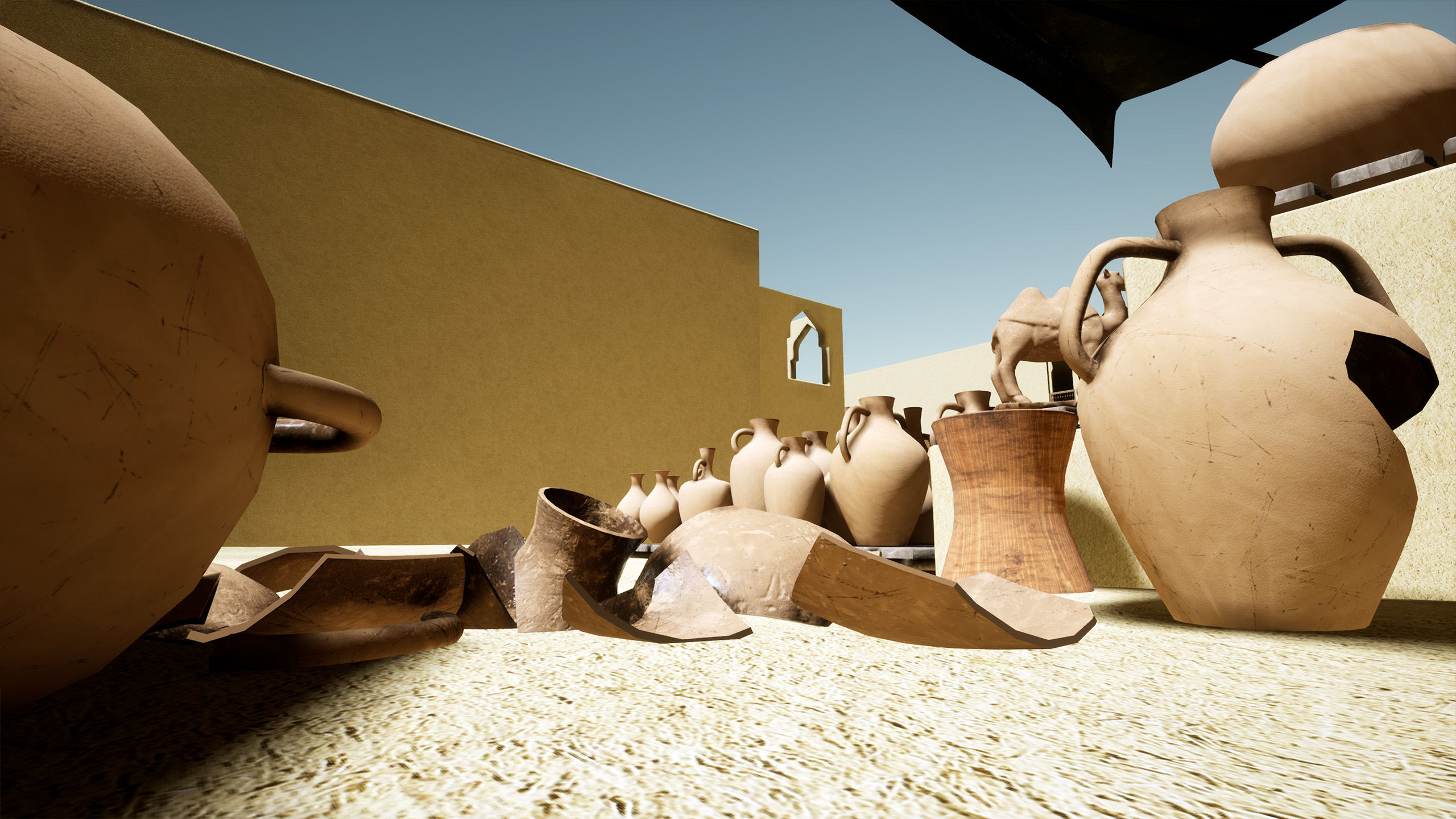 UE4 render — alley view