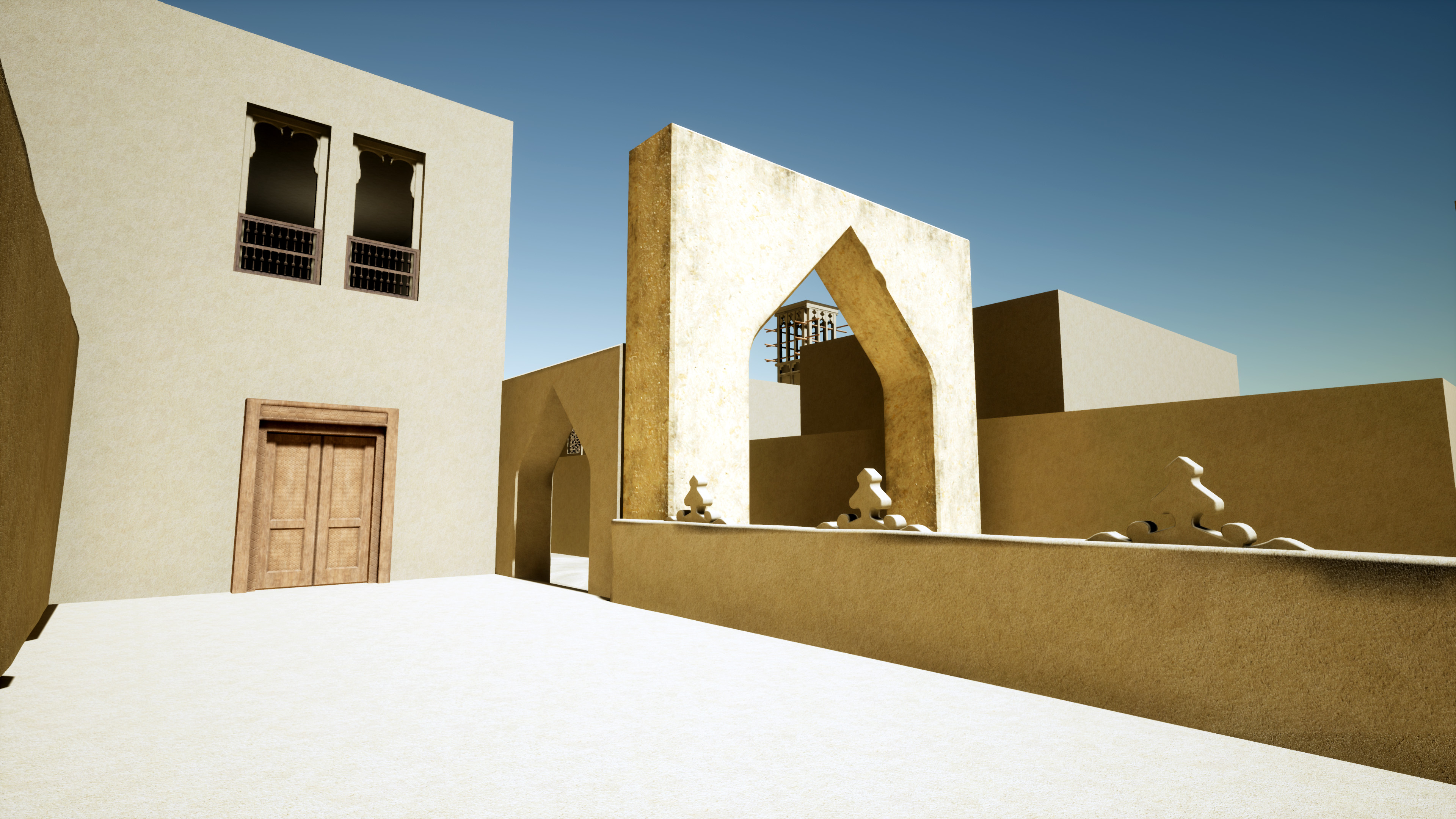 UE4 render — front view