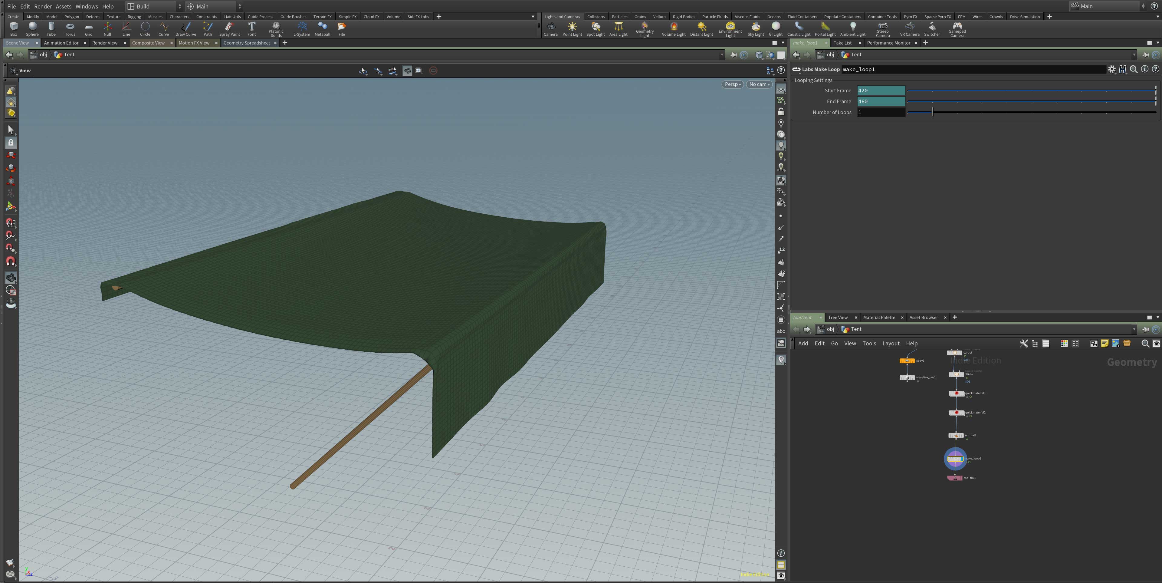 Process — materials pass