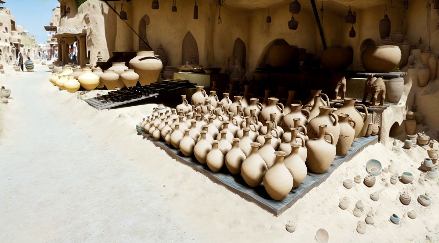 AI-refined pottery section