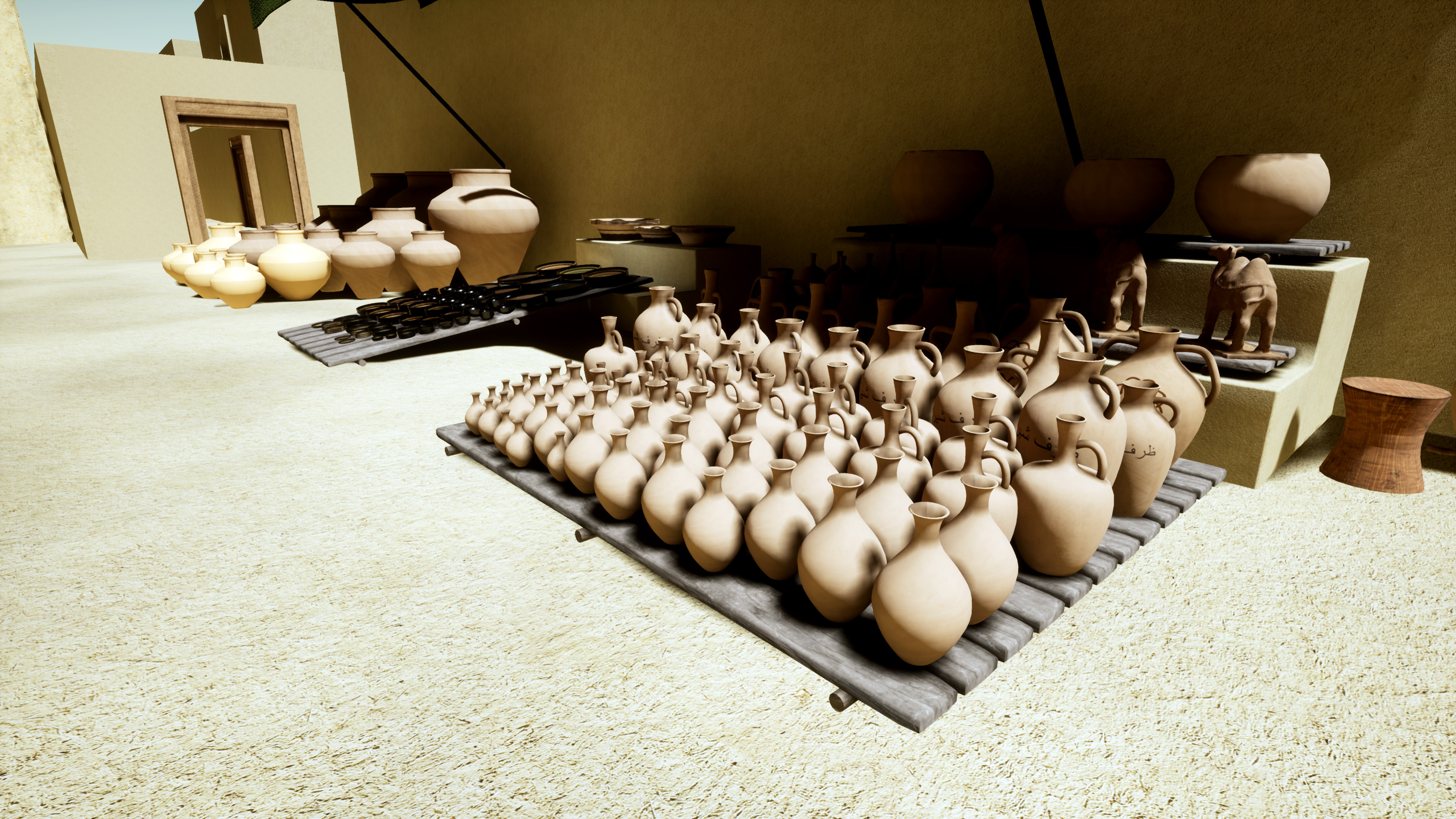 UE4 render — pottery section