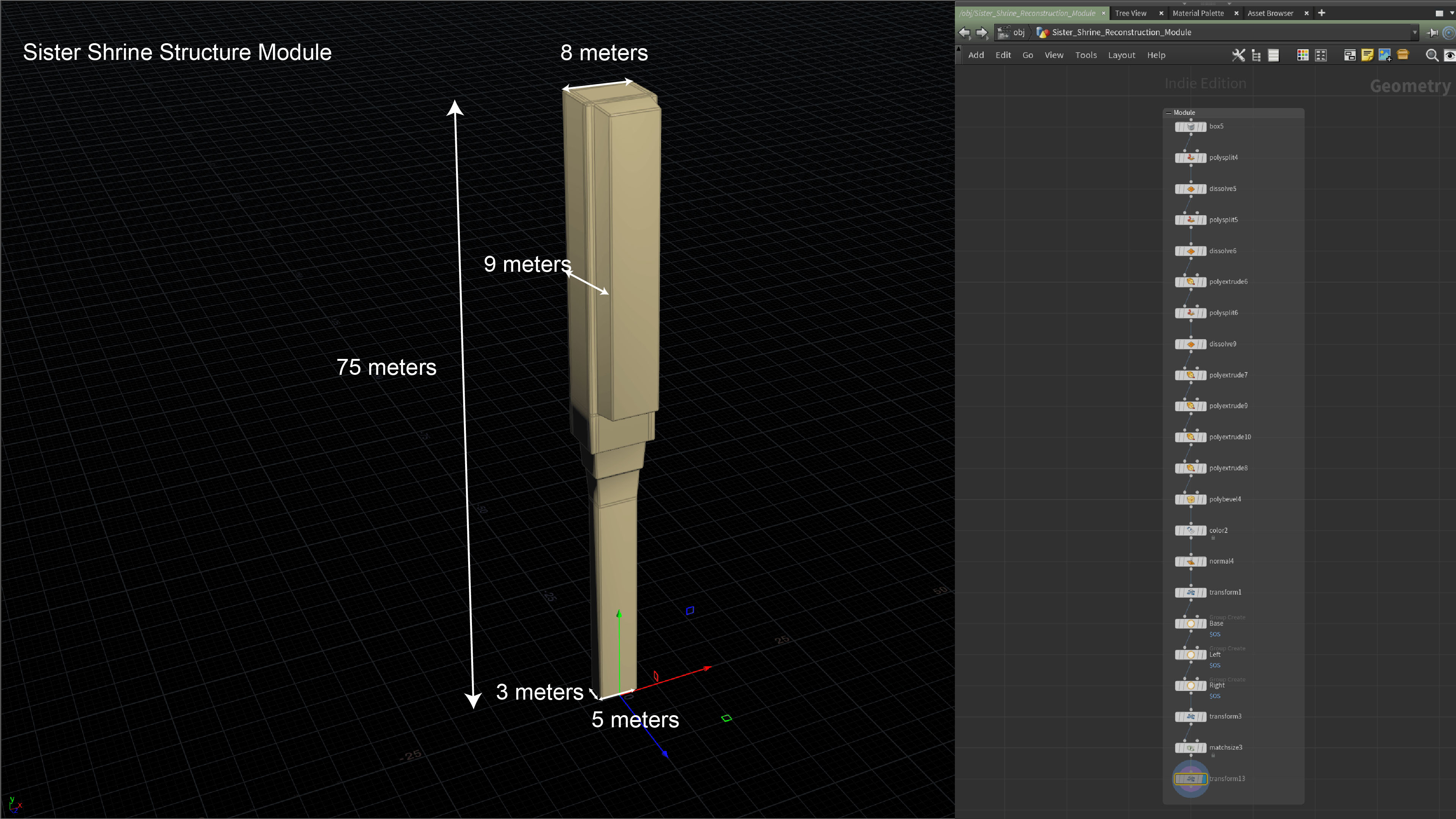 Houdini modeling pass 1