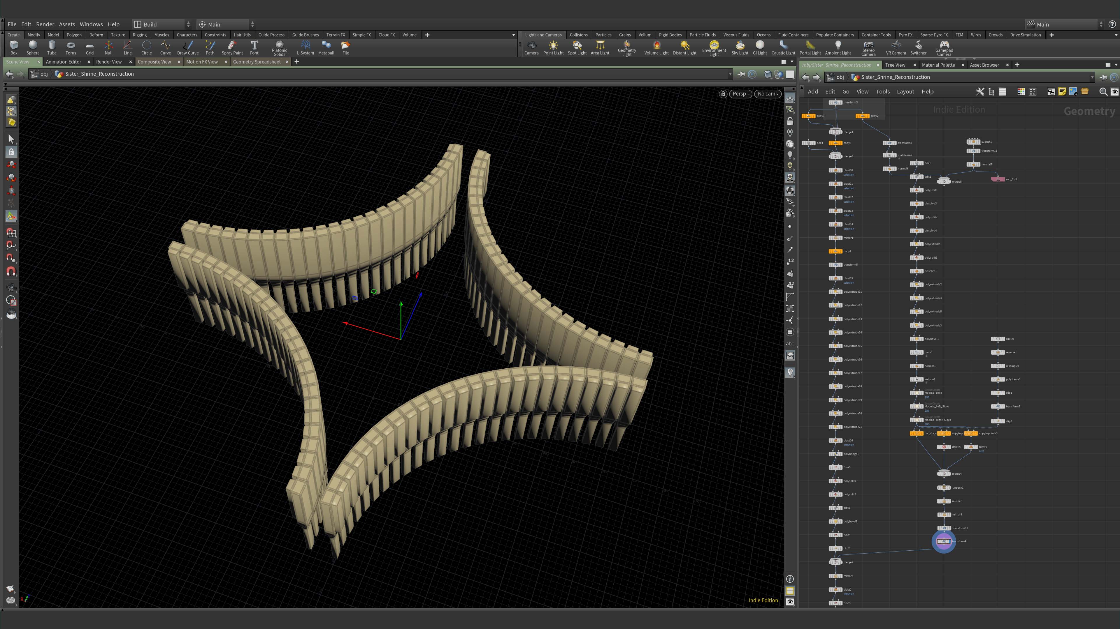 Houdini modeling pass 2