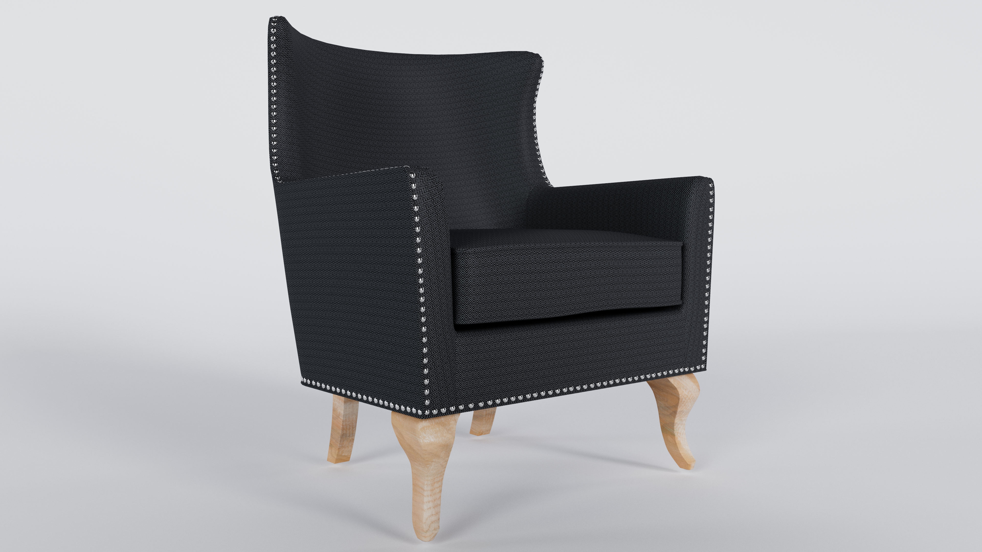 Chair render studio view