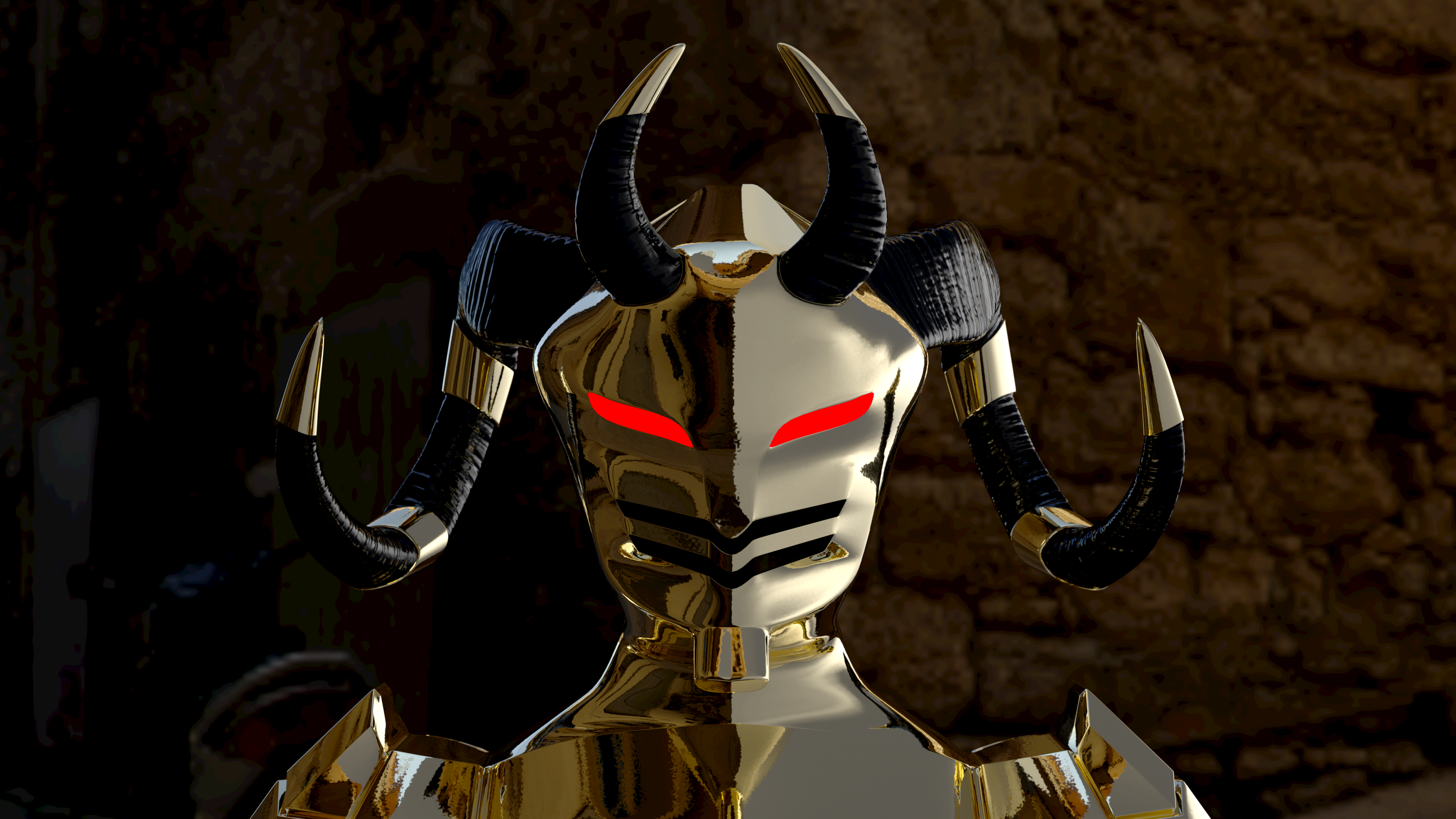 Tiefling with raw backplate