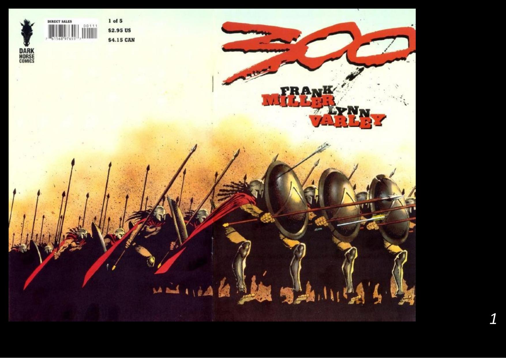 Frank Miller's 300 — Graphic Novel Cover, Dark Horse Comics